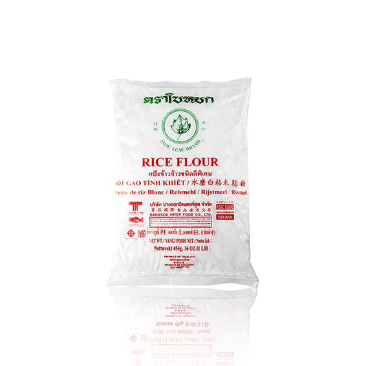 Farina di riso, bianca, marca Jade Leaf, 454 g