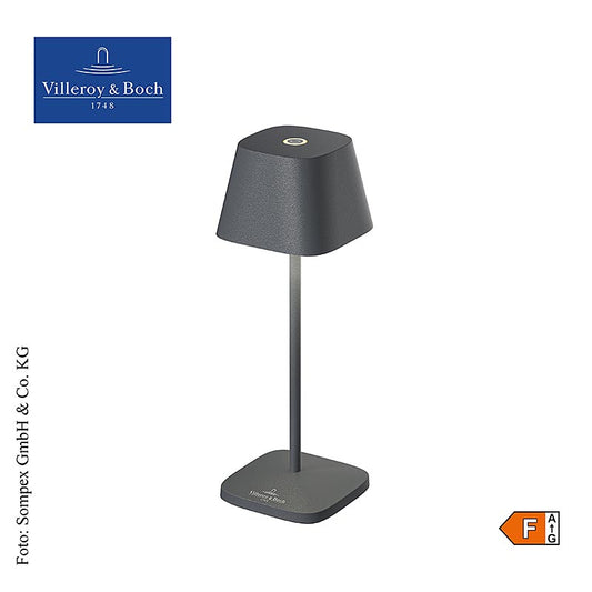 Tischleuchte "Neapel MICRO RC", mit Akku, 20x6,5x6,5cm, Alu, anthrazit (97261), 1 St