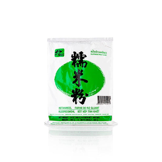 Thai Mas - Farine de riz gluant, blanche, Farmer, 400 g