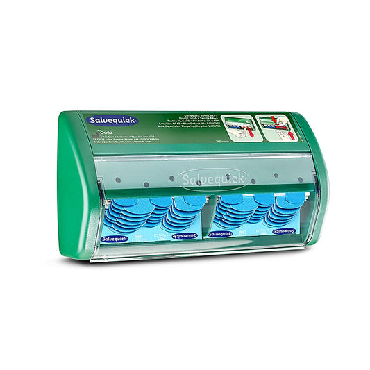 Cederroth - Salvequick Plaster Dispenser Blue Detect, Pflaster Station (51030130), 1 St