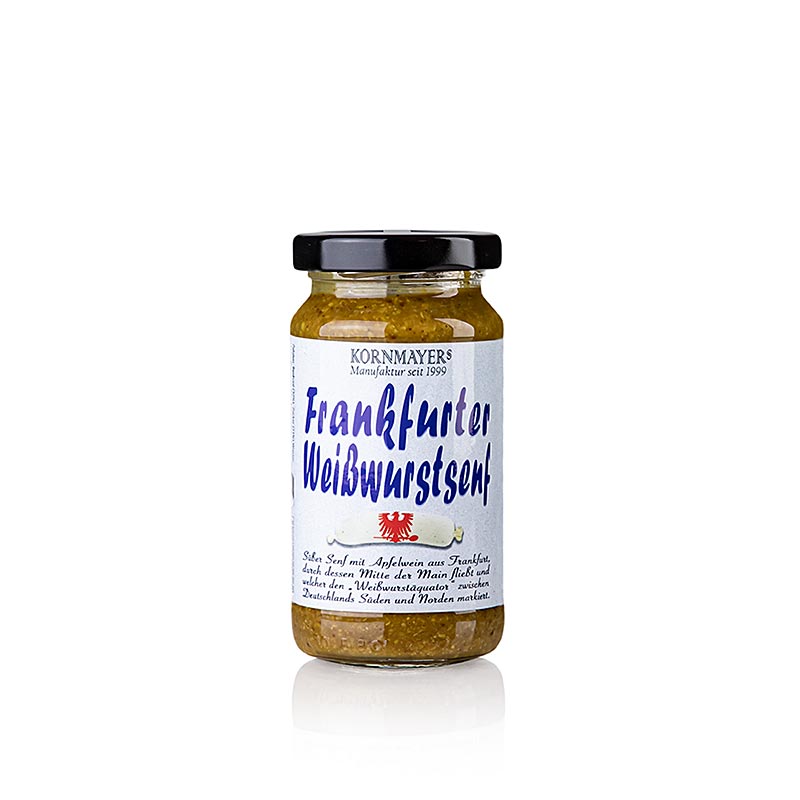 Frankfurter Weißwurstsenf, mit Apfelwein, Kornmayer, 210 ml