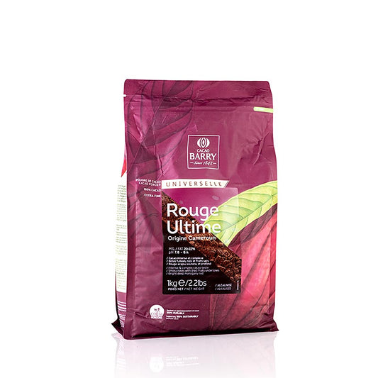 ROUGE ULTIME, poudre de cacao alcalinisée, faiblement dégraissée (DCP-20RULTI-89B), 1 kg