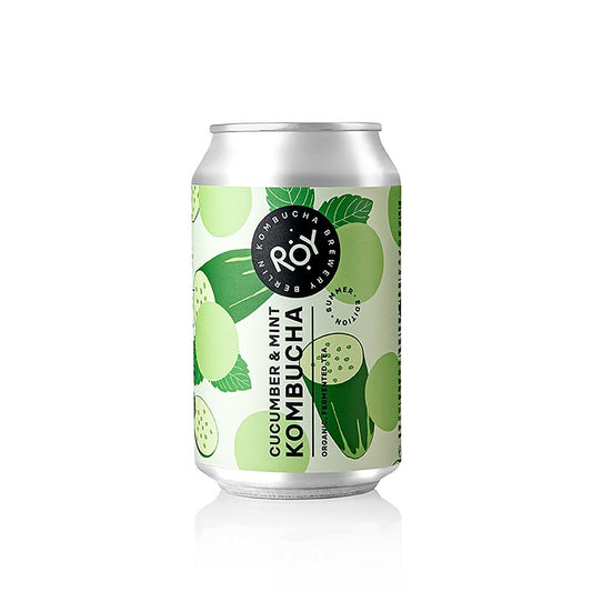ROY « Édition été » Kombucha au concombre et à la menthe, Berlin, BIO, 330 ml