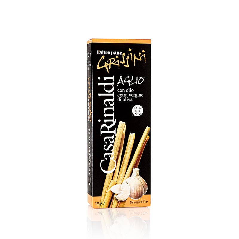 Grissini biscuits apéritifs à l'ail, 125g, Casa Rinaldi, 125 g
