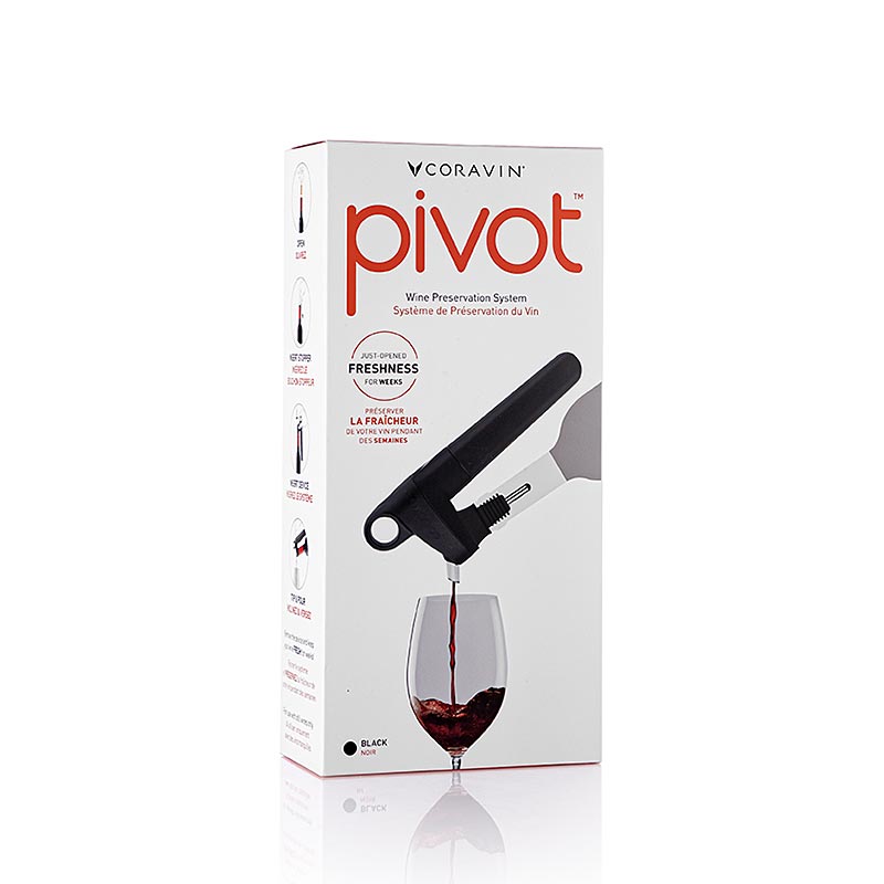 Coravin Wine Access System - "Pivot" Weinkonservierungssystem + Zubehör, schwarz