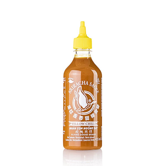 Salsa al peperoncino Sriracha, a base di peperoncino giallo, Flying Goose, 455 ml