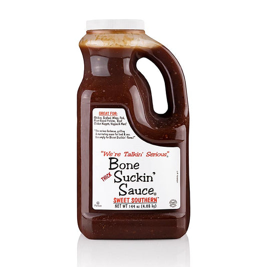 Bone Suckin' Sweet Southern BBQ Sauce, épaisse (thicker), Ford's Food, 3,7 l
