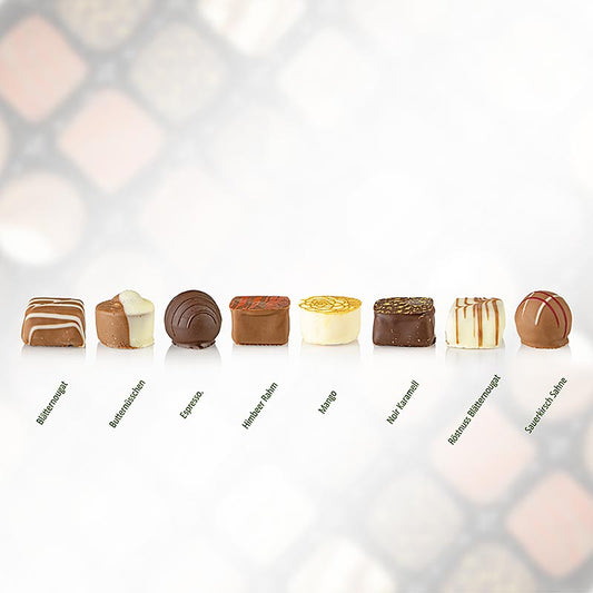 BOS FOOD Assortimento esclusivo di cioccolatini (senza alcool) Coppeneur, 980 g, 80 pezzi