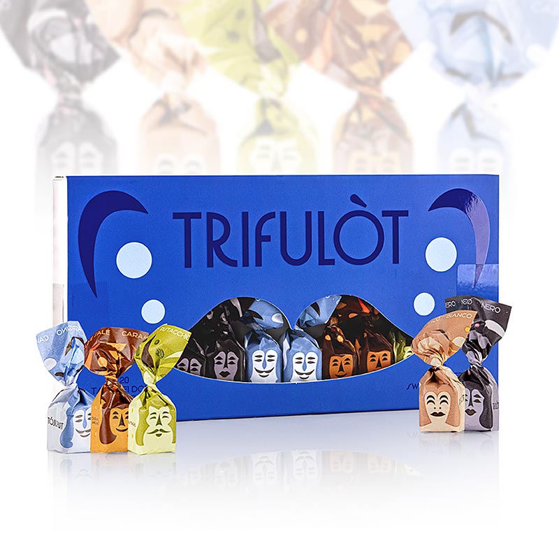 Tartuflanghe Mini cioccolatini al tartufo "trifulòt", 5 varietà, 145 g, 20 pezzi