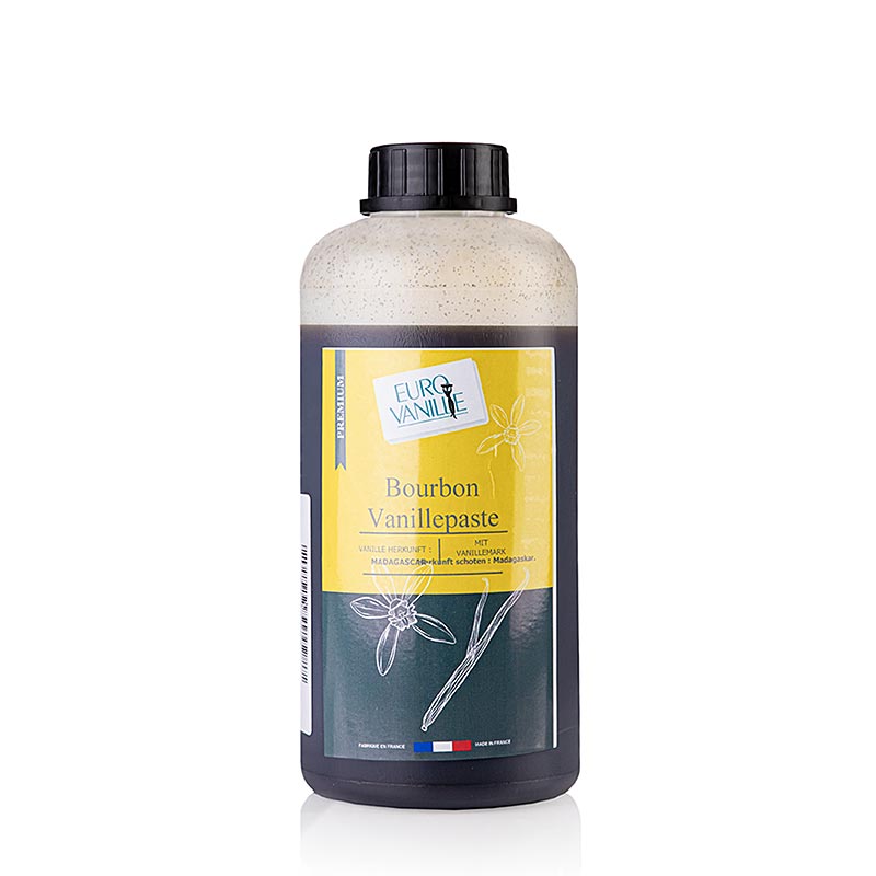 Eurovanille - Pasta di vaniglia con granelli, con alcol, 1 kg