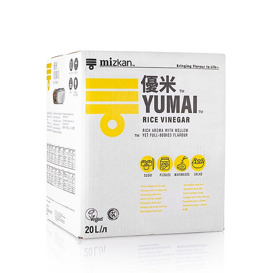 Yumai - Vinaigre de riz « Sel », acidité de 4,2 %, Mizkan, 20 l
