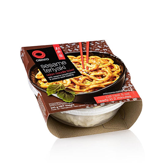 Obento Udon Bowl "Sésame Teriyaki", adapté au micro-ondes, 240 g
