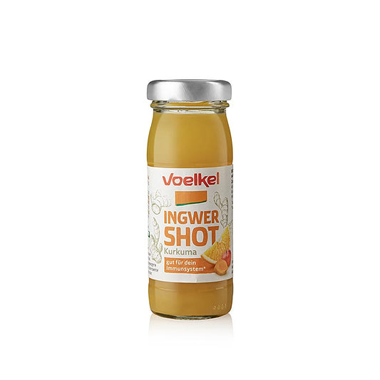 Voelkel - Shot allo zenzero e curcuma, biologico, vegano, 95 ml