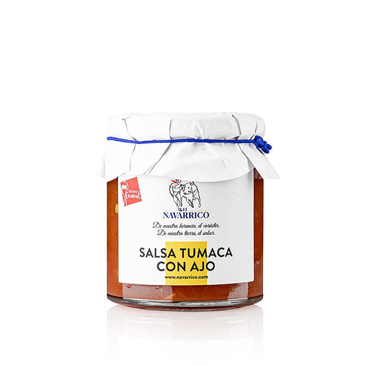 Salsa Tumaca con Ajo, sauce tomate à l'ail, Navarrico, 230 g