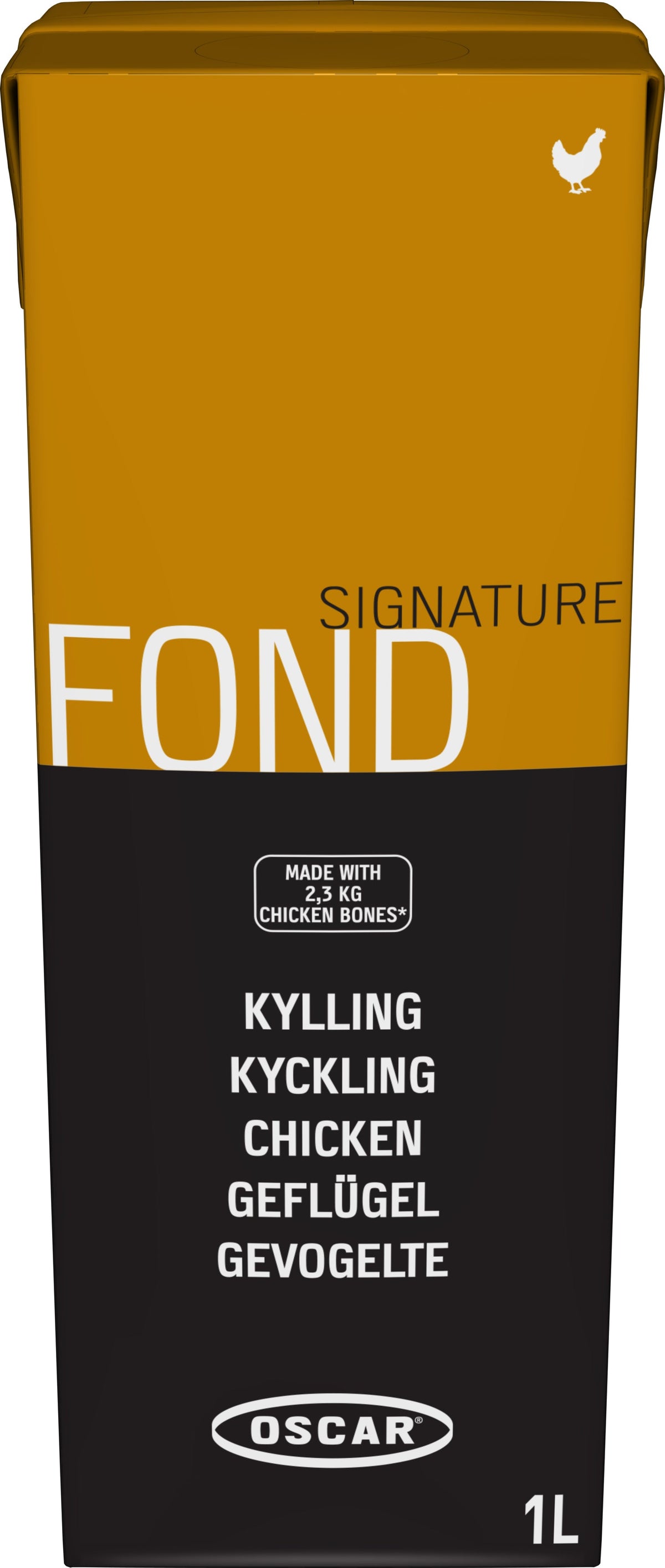 Oscar Signatur Geflügelfond, flüssig, küchenfertig, 1 l