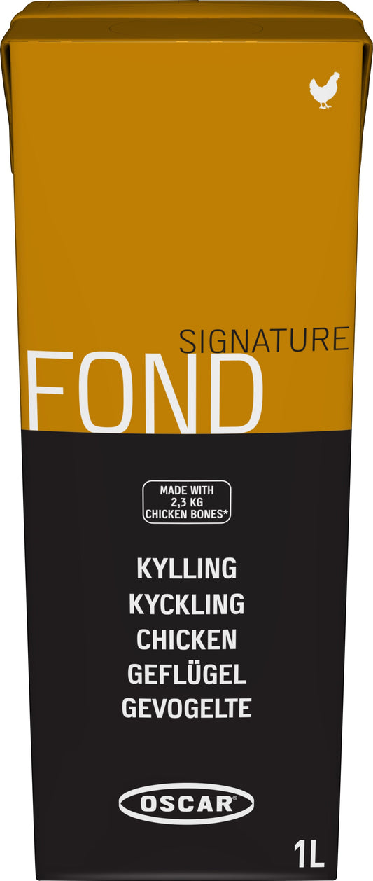 Oscar Signatur Geflügelfond, flüssig, küchenfertig, 1 l