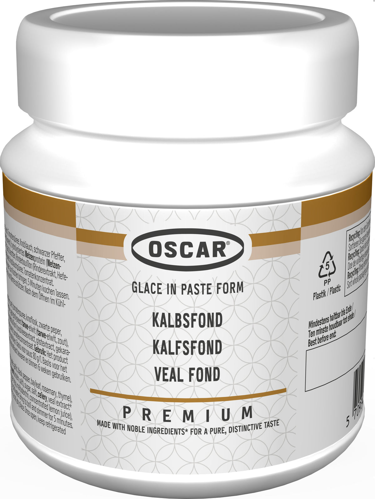 Oscar Premium Fond de veau, pâteux (pour env. 15 L), 640 g