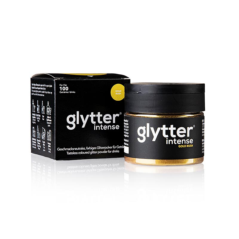 Dekoback - glytter "intense Gold Rush", polvere glitterata alimentare, 10 g