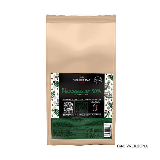 Cioccolato Valrhona Compoz - Base di cacao Madagascar 80%, callets, 3 kg