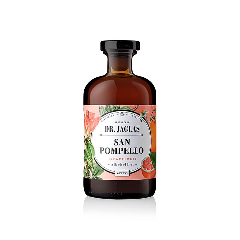 Dr Jaglas San Pompello, aperitivo al pompelmo rosa, analcolico, 500 ml