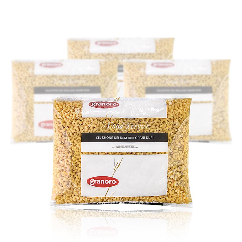 Granoro Fagiolini Rigati (kleine Röhrennudeln) No.50, 12 kg, 4 x 3000g