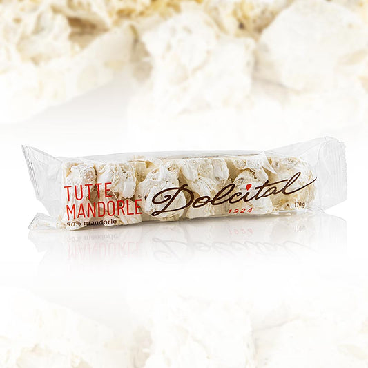 Barretta di torrone - alle mandorle, duro, Dolcital (Tuttemandorle), 170 g