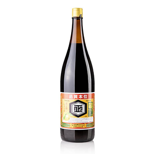 Yuzu Ponzu Sauce - mit Zitrusfruchtsaft & Katsuobushi, Shibanuma, Japan, 1,8 l