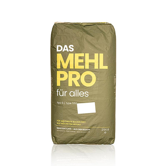 Silla - DAS MEHL PRO, Tipo 0/Tipo 550, farina di frumento per tutti gli usi, Germania, 25 kg