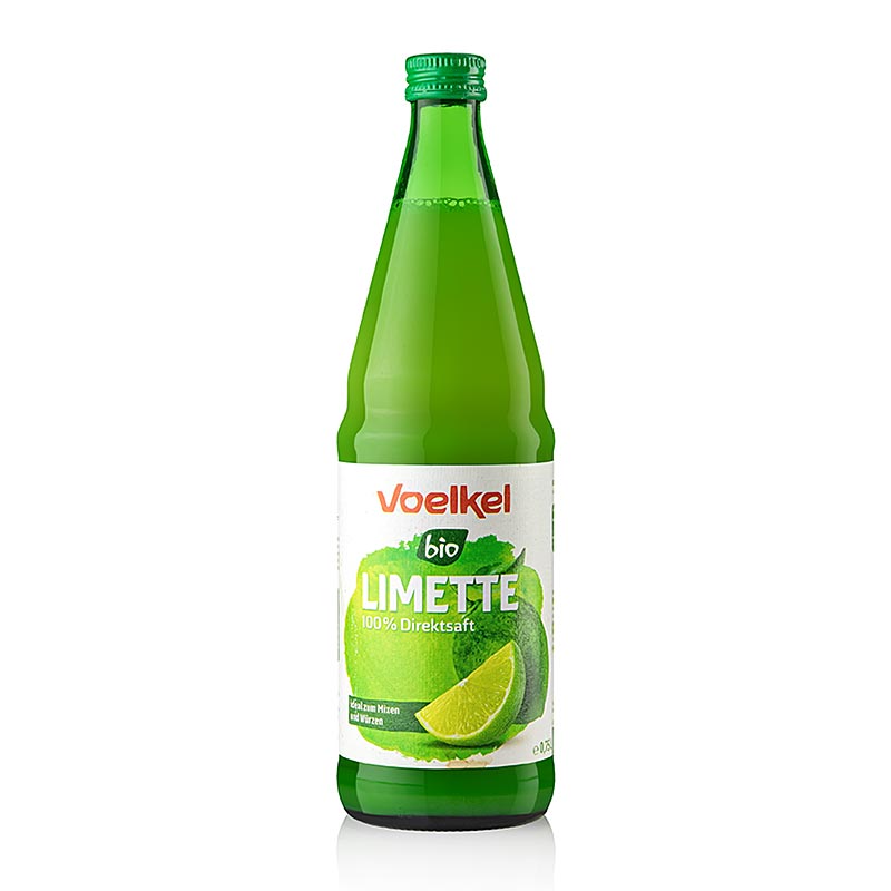 Voelkel - Jus de citron vert, 100 % pur jus, non sucré, BIO, 750 ml
