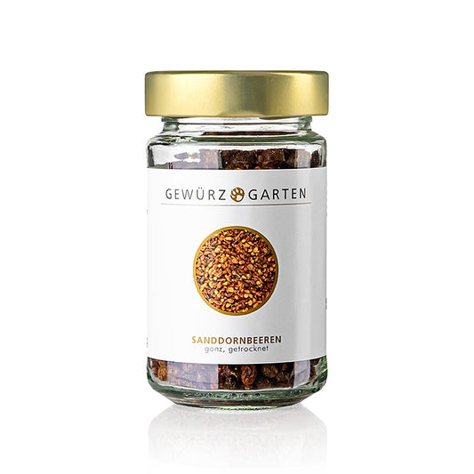 Gewürzgarten Bacche di olivello spinoso, intere, essiccate, Romania, 60 g