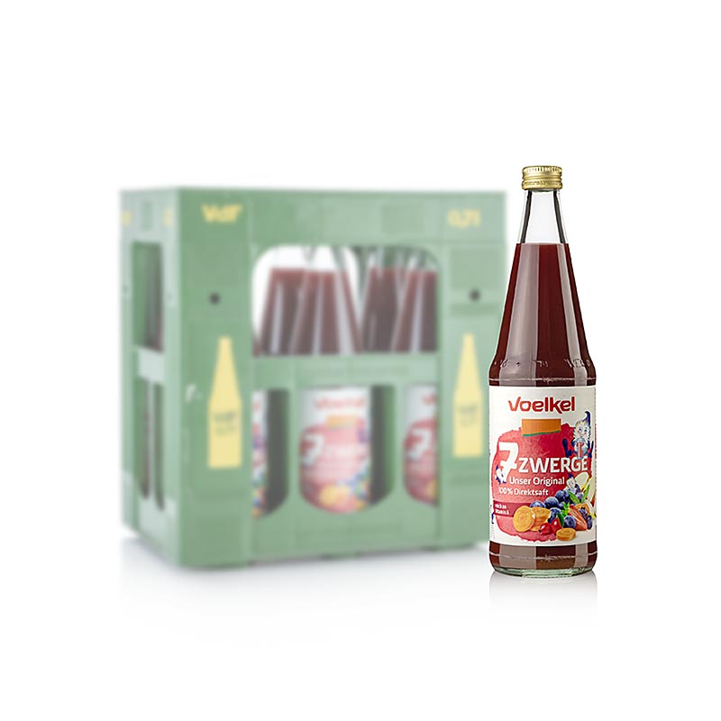 Voelkel 7 Nani Il nostro succo multifrutta originale, BIO vegano , 4,2 l, 6 x 700 ml
