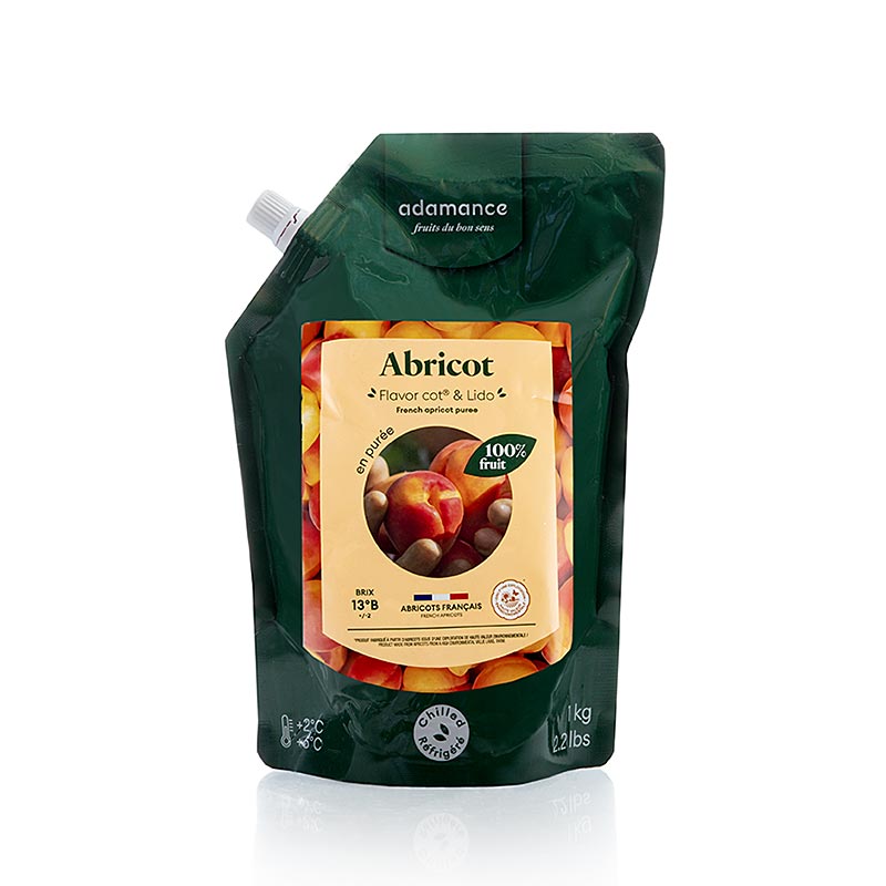 Adamance Püree Aprikose, ungezuckert, pasteurisiert, 1 kg
