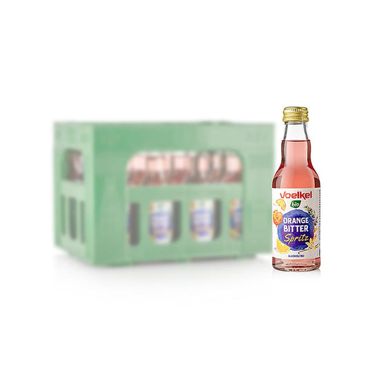 Voelkel « Orange Bitter Spritz », cocktail sans alcool, bio, 12 x 200 ml