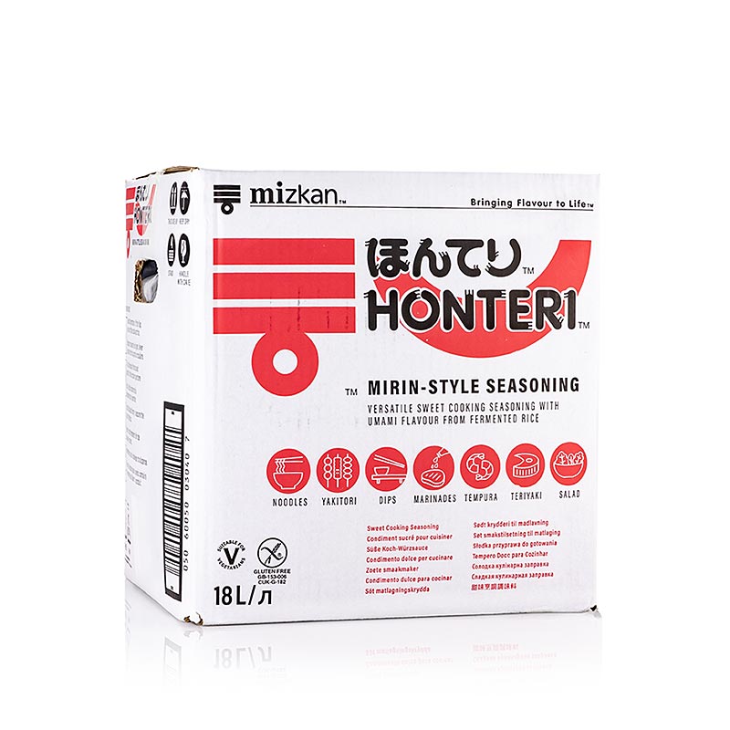 Honteri, condimento liquido in stile mirin, Mizkan, 18 l
