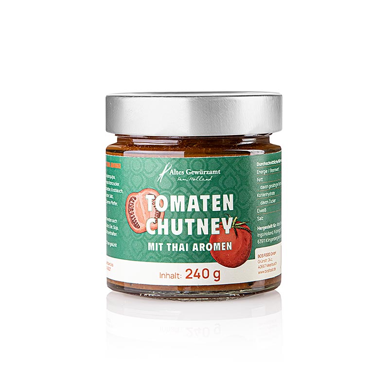Tomaten Chutney mit Thai Aromen, Altes Gewürzamt, 240 g
