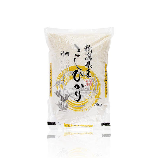 Riz Koshihika, riz à sushi à grains ronds, AKAFUJI, 2 kg