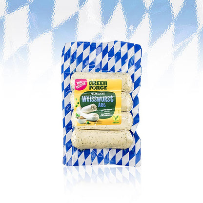 Greenforce vegane Weisswurst aus Erbsenprotein, Klassik, 200 g, 4 St