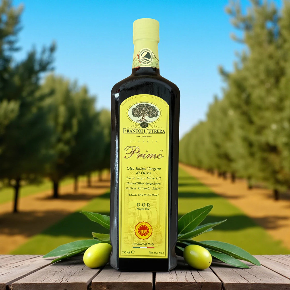 Frantoi Cutrera Primo DOP, Natives Olivenöl Extra, 100% Tonda Iblea, 750 ml | Essig & Öl | thungourmet