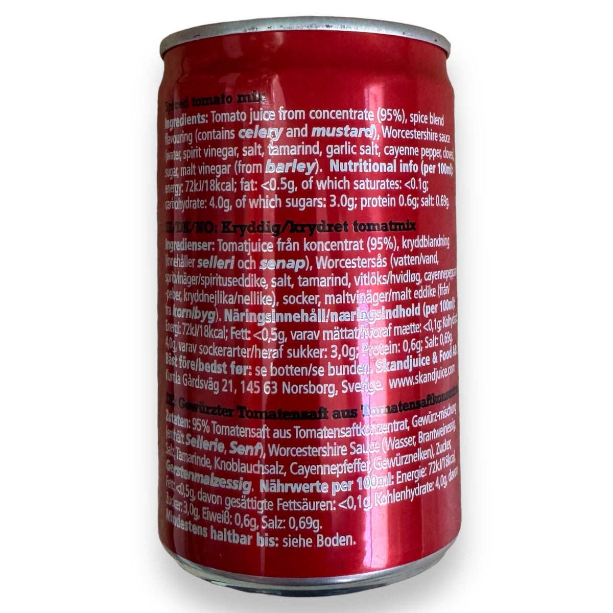Big Tom Tomatemsaft Spiced Tomato Juice BLOODY MARY MIX, Dose 150ml | Kaffee, Tee, alkoholfreie Getränke | thungourmet